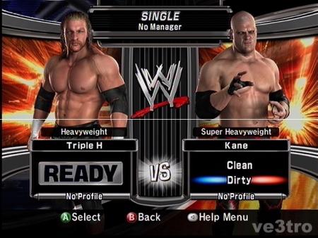 Triple H vs Kane a Smackdown Vs Raw 2007 ( Xbox 360 )