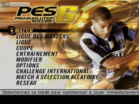 Screenshot de PES6 sur PS2